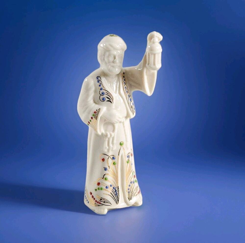 Lenox China Jewels Collection Nativity Inn Keeper USA Vtg